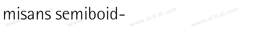 misans semiboid字体转换